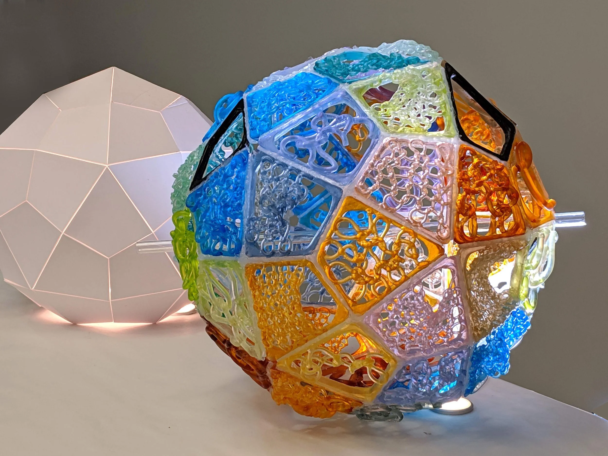 Knitted Glass Sculpture: 